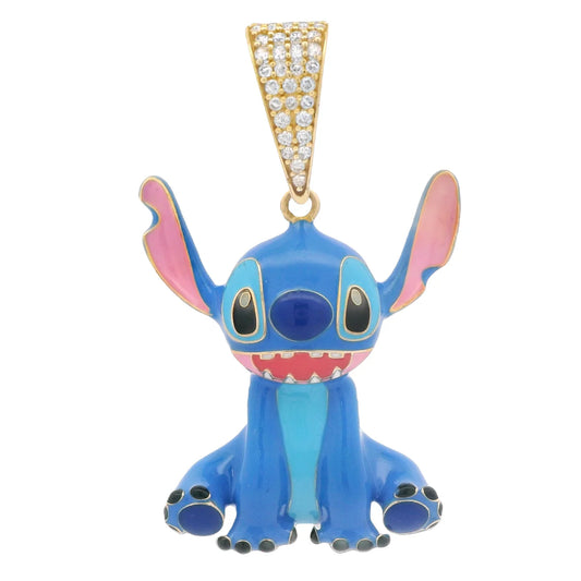 14K Stitch Pendant (1.8” Inches)