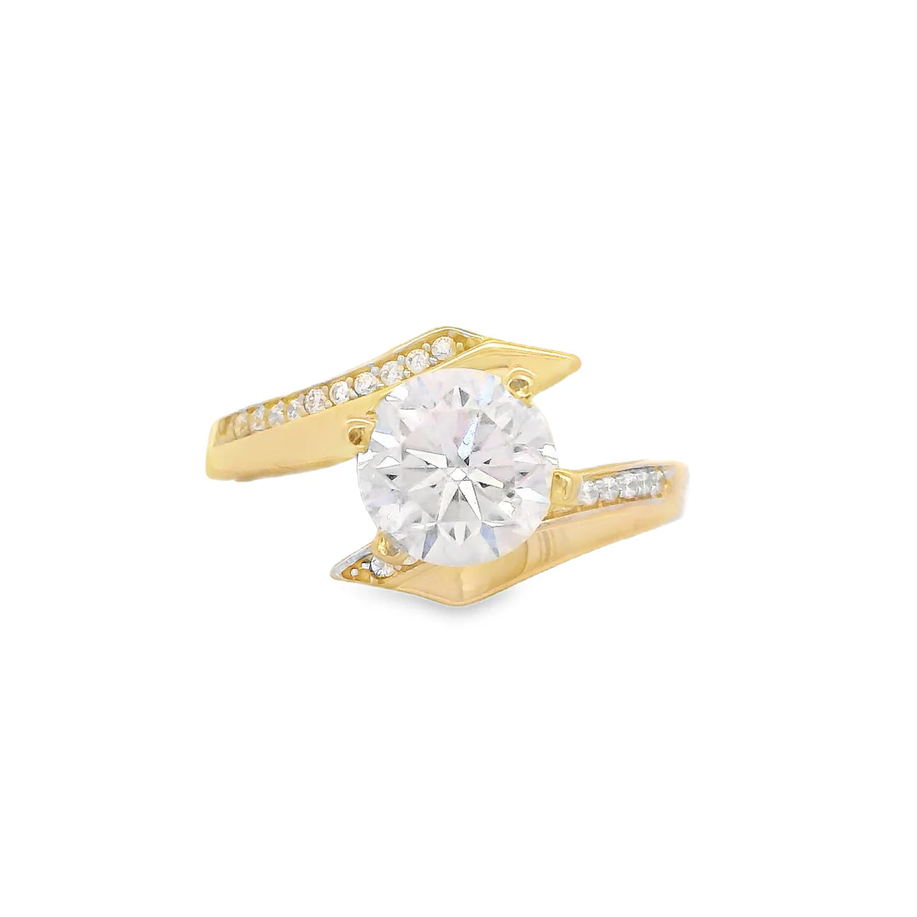 14K Women's CZ Style Engagement Ring