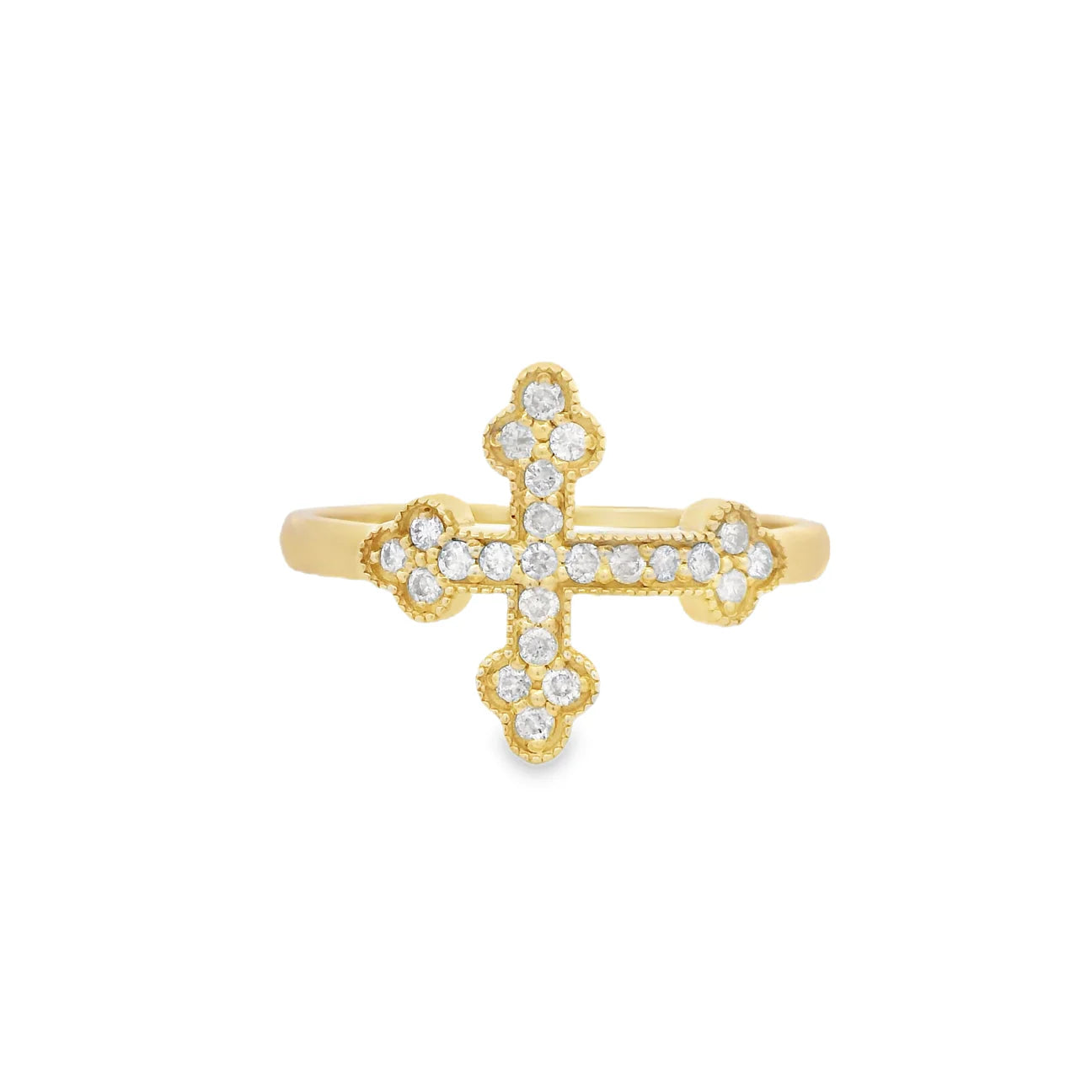 14K Women’s Cross Diamond VVS