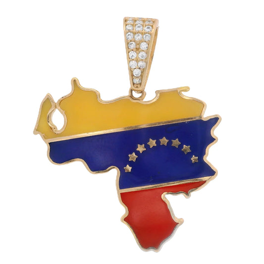 14k Venezuela Pendant 🇻🇪 (1.2” Inches)