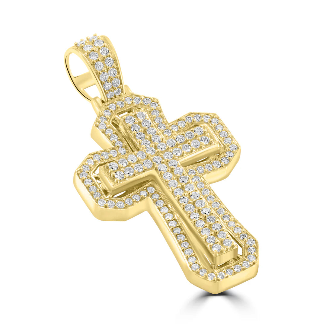 Diamond Jesus Cross Pendant