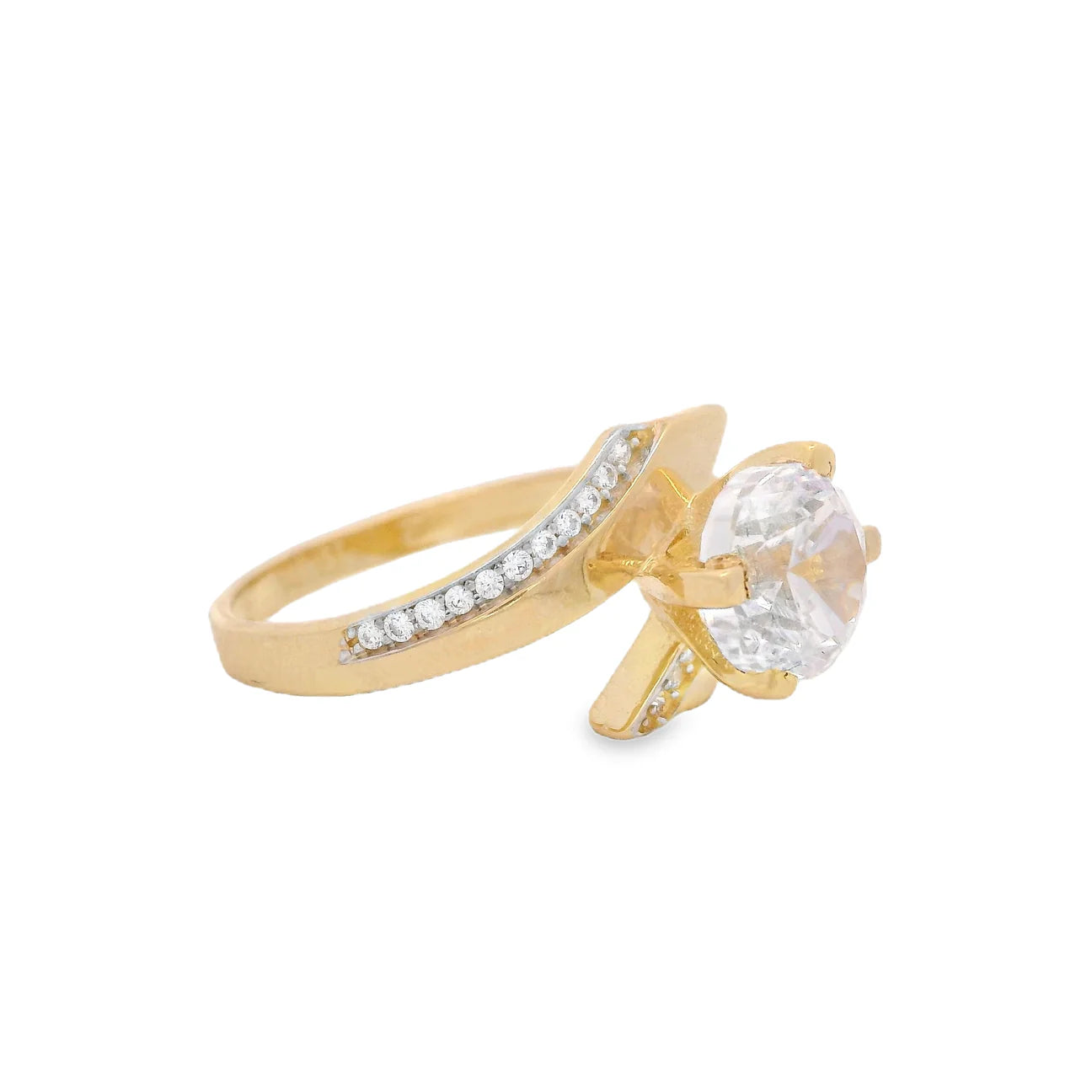 14K Women's CZ Style Engagement Ring