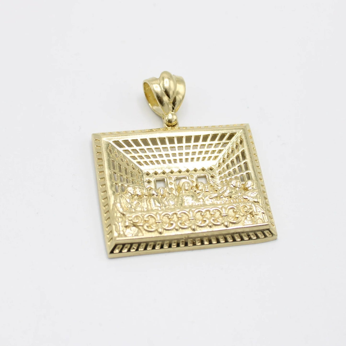 14K The Last Supper (Ultima Cena) Pendant Yellow Gold