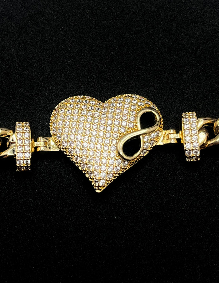 ā¤ļø Heart lock š Bracelet 14K Gold 8.7 G