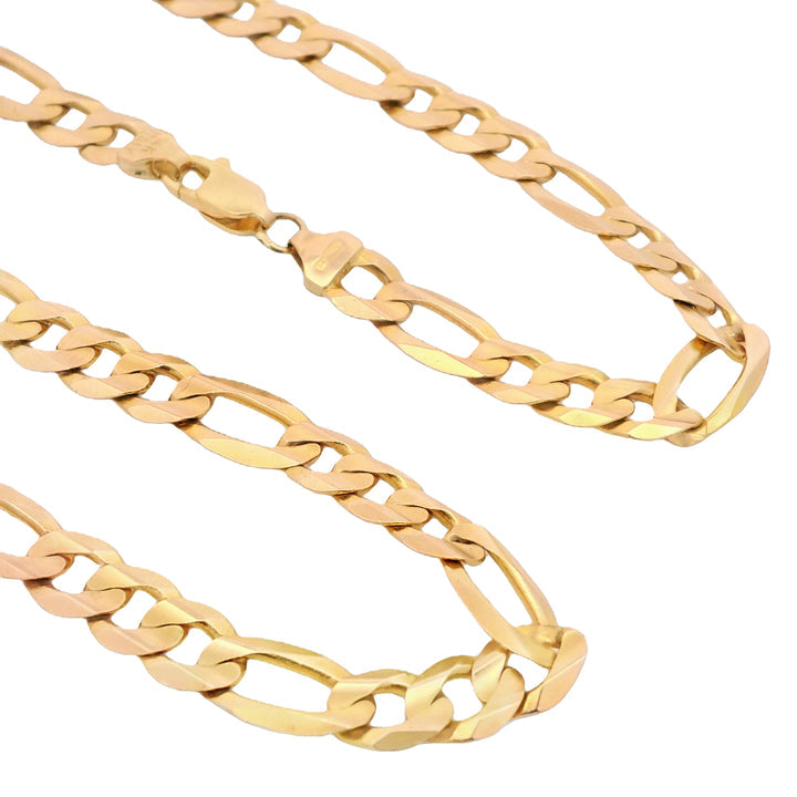 14K Solid Figaro Chain (6.8MM - 24” Inches)