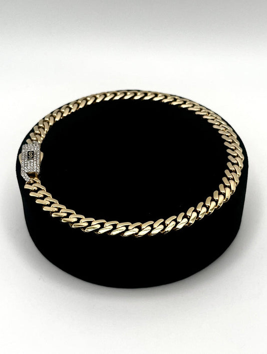 Monaco Hollow Ankle Classic Pavé Lock 10Inch/6MM/8g