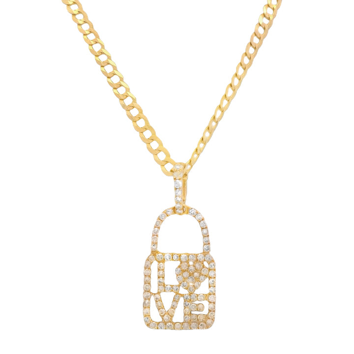 14K โค๏ธ ๐ Pendant w/ Solid Cuban Chain 18โ Inches