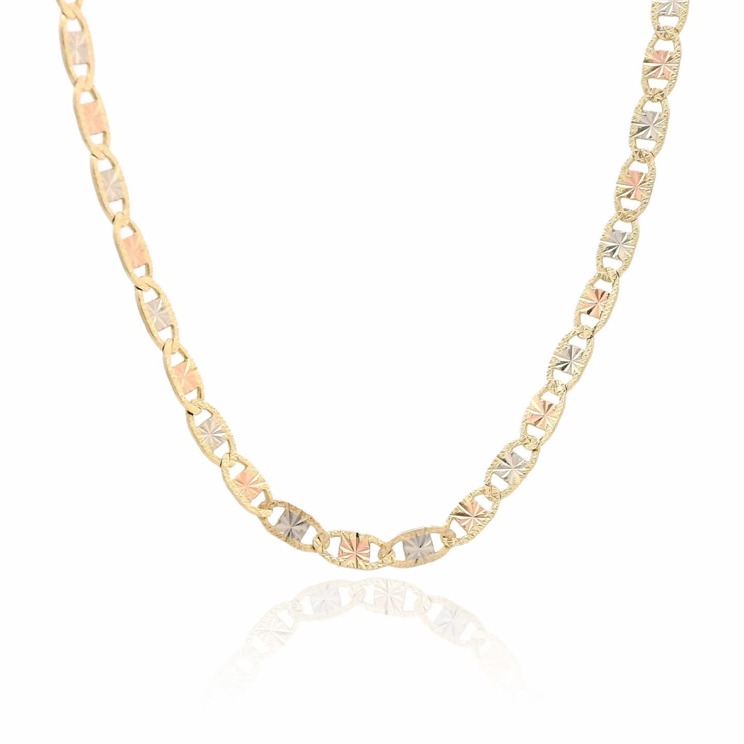 14K Valentino Three Tone Chain