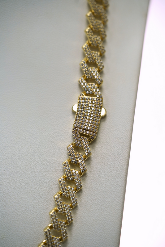 Anubis Prong Chain 14K Gold