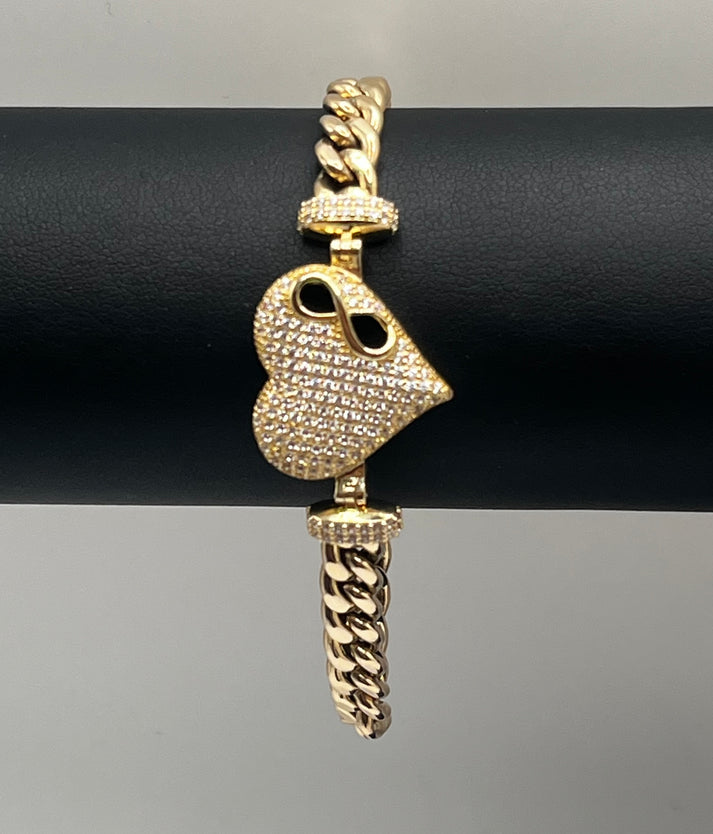 ā¤ļø Heart lock š Bracelet 14K Gold 8.7 G
