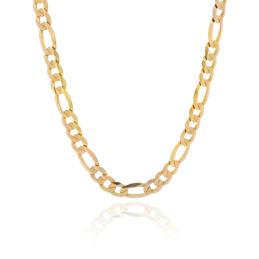 14K Solid Figaro Chain (6.8MM - 24” Inches)