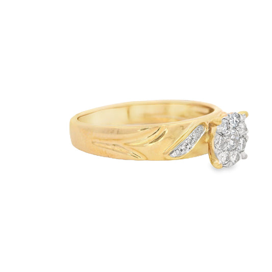 14k Trio Set Round Diamond