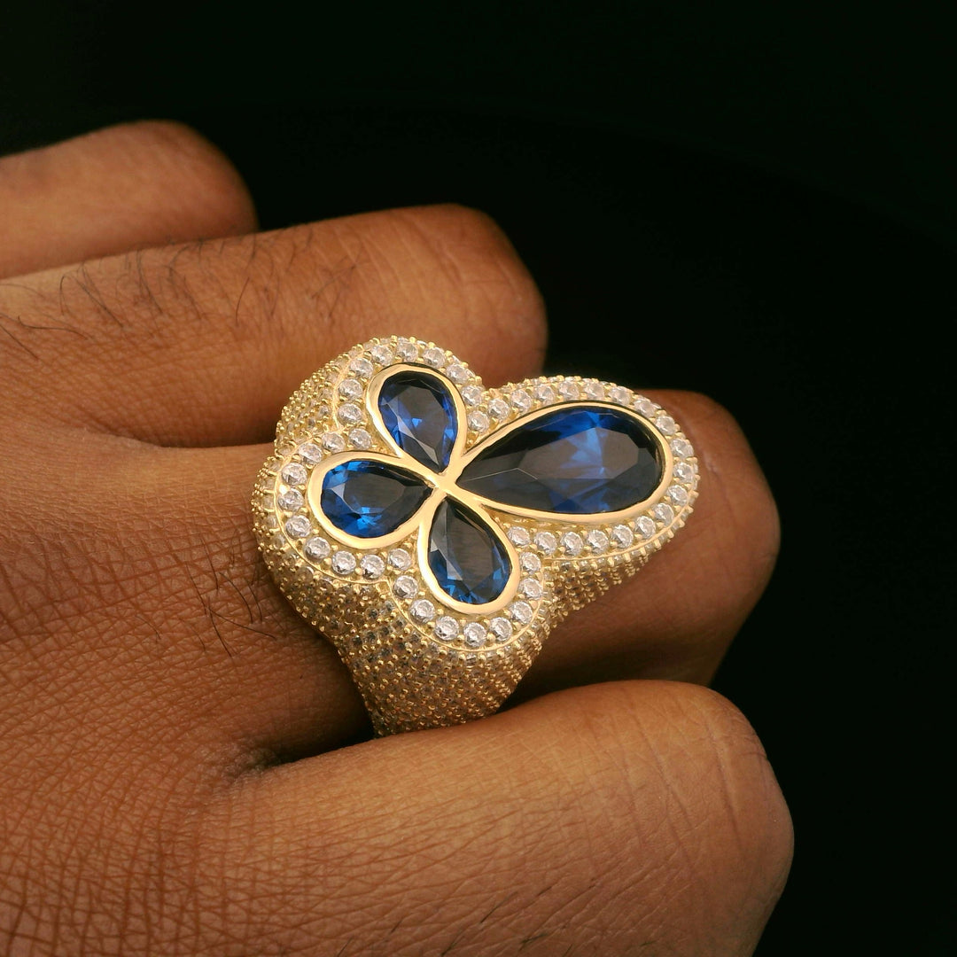 14k Men's Cross Ring