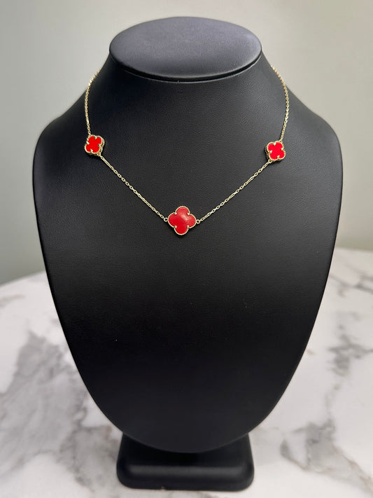 Clover Style (red) Chain 15mm/16inch/4.7g