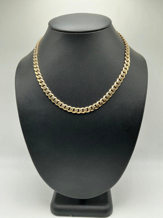 Monaco Semi Solid Chain 14K 7MM
