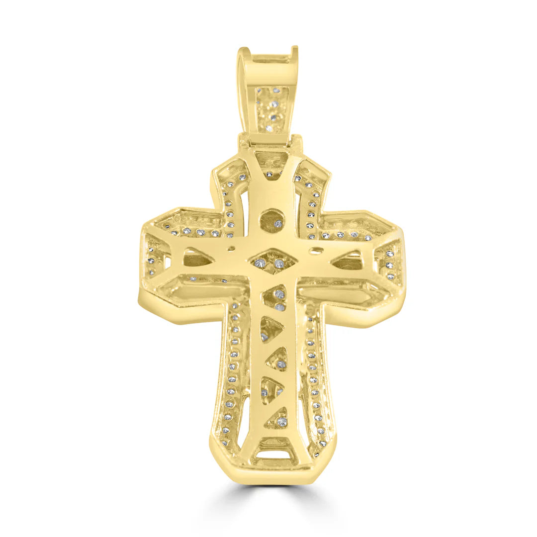 Diamond Jesus Cross Pendant