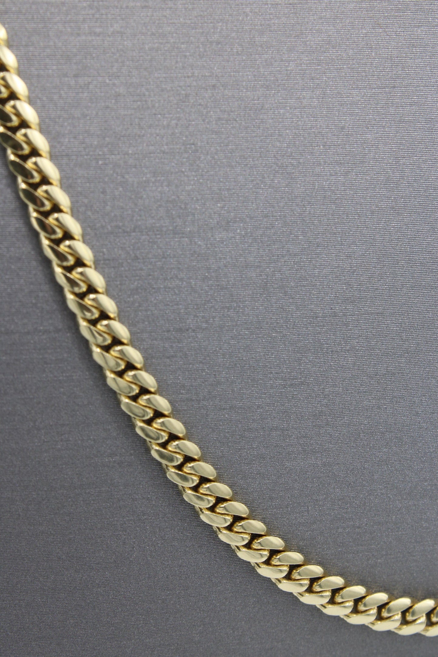 14k Cuban Miami SOLID Chain (3.8MM / 26” inches)