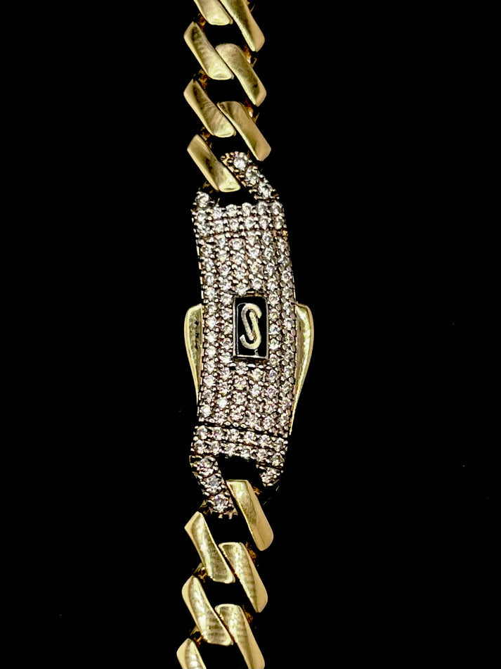 Monaco Hollow Ankle Classic Pavé Lock 10Inch/6MM/8g